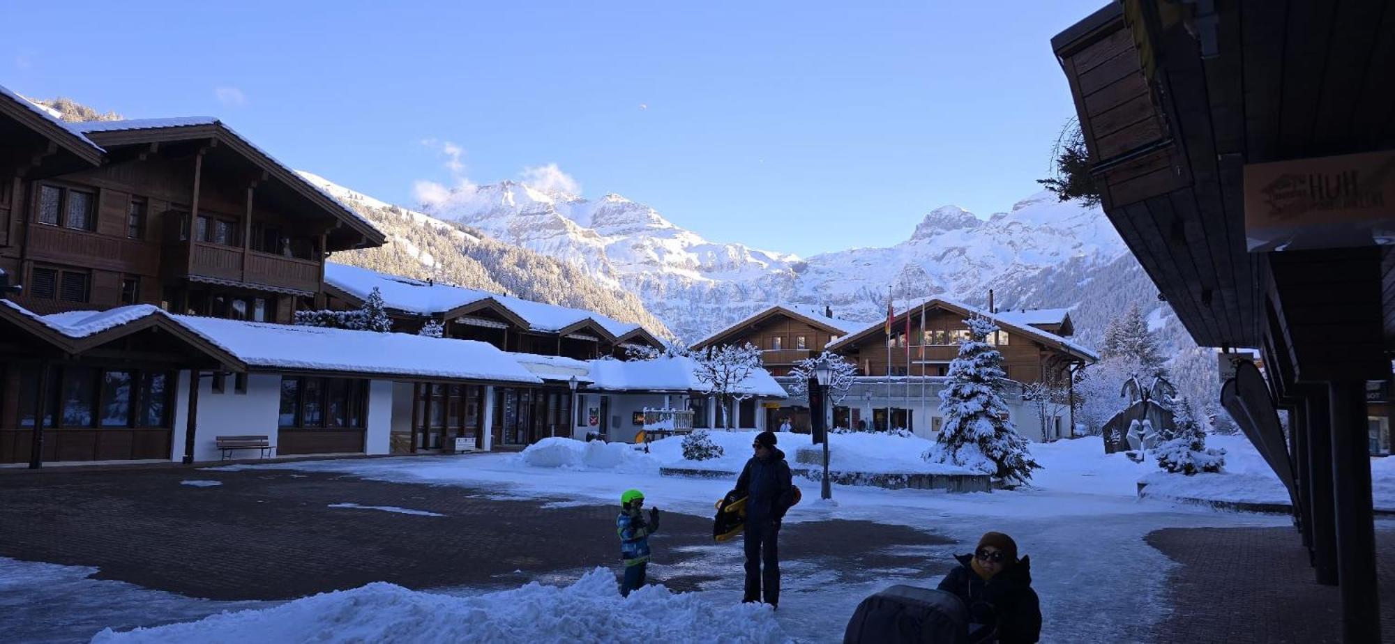 Large Deluxe Studio For 2 - Chalet Lovo Lenk Exterior photo