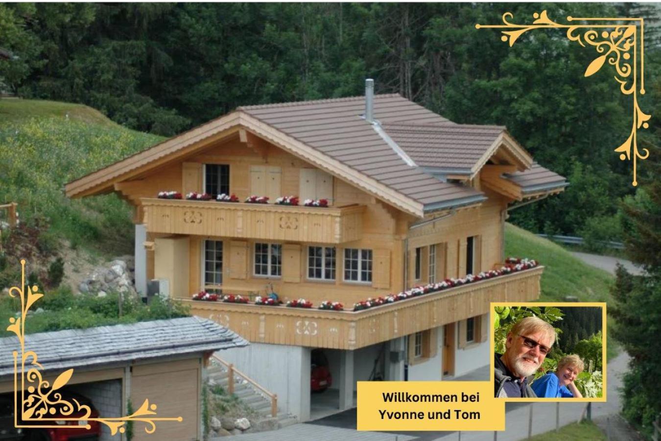 Large Deluxe Studio For 2 - Chalet Lovo Lenk Exterior photo